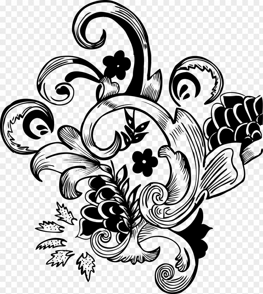 Floral Vector Drawing Adobe FreeHand Flower PNG