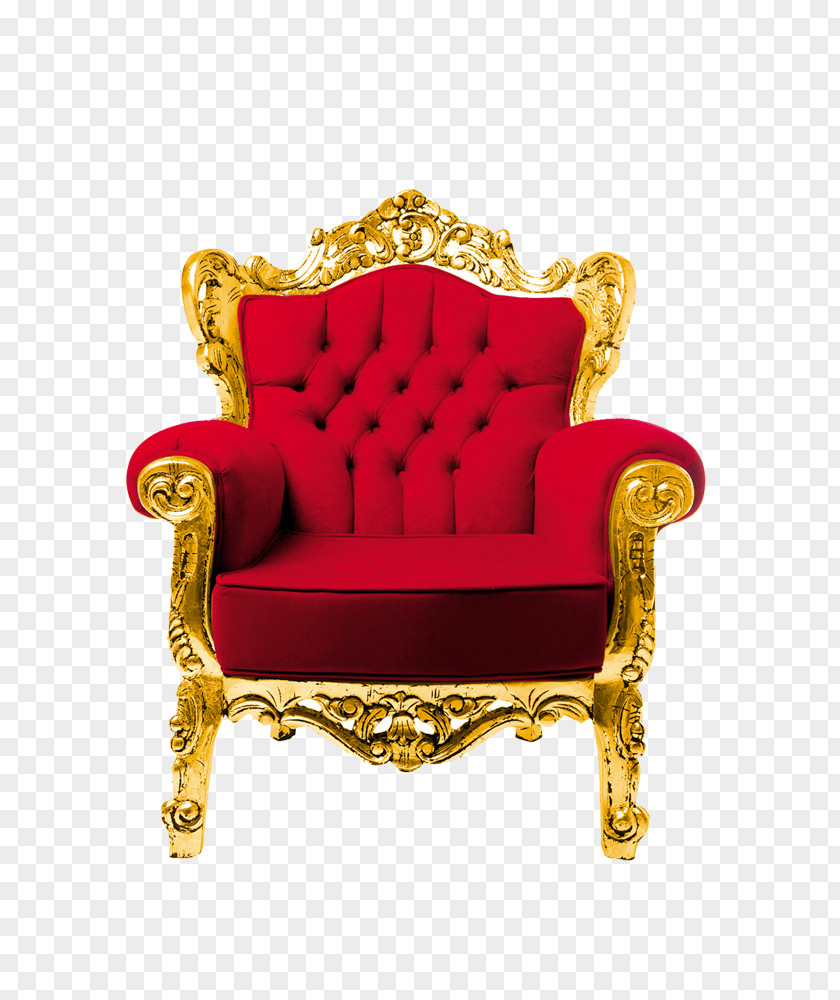 Gold Seat Throne Computer File PNG