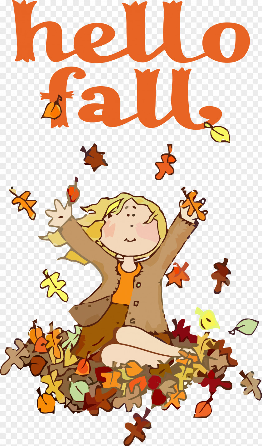 Hello Fall Fall Autumn PNG