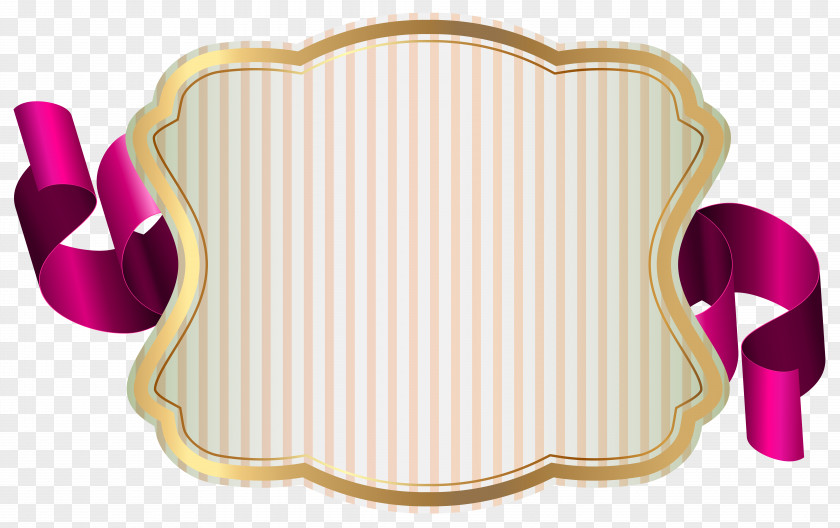 Label With Ribbon Clip Art Image PNG
