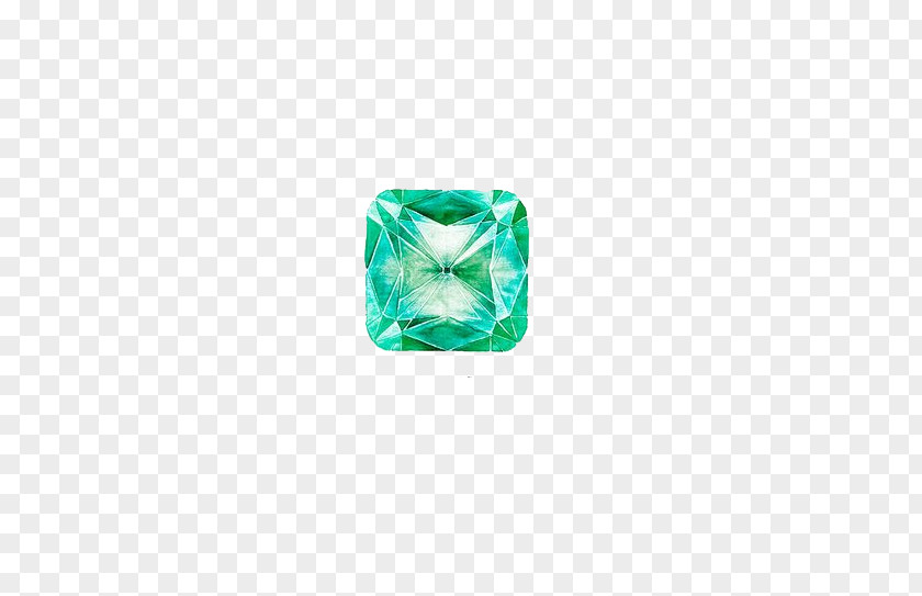 Mint Green Diamond Emerald Gemstone Birthstone PNG