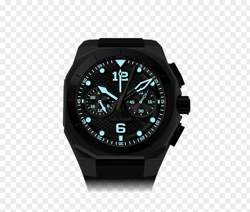 Night View Automatic Watch Chronograph Waltham Company Pocket PNG