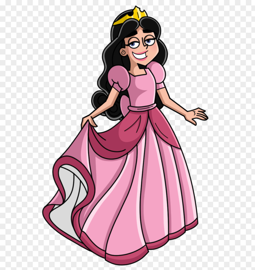 Beauty Queen Pink M Costume Character Clip Art PNG