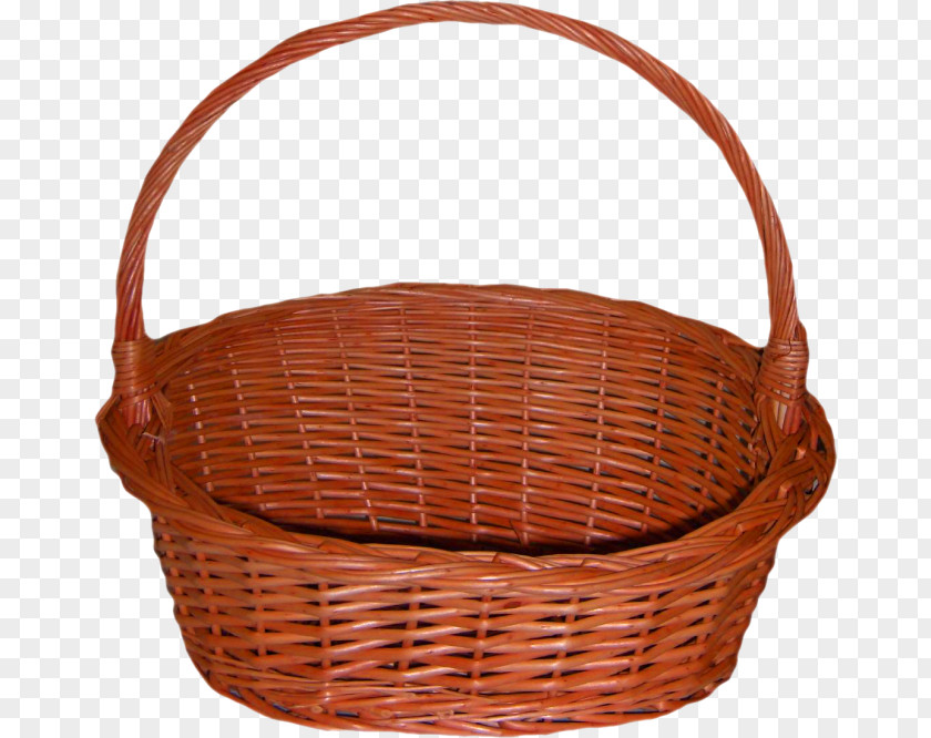 Brown Simple Bamboo Basket Decoration Pattern PNG