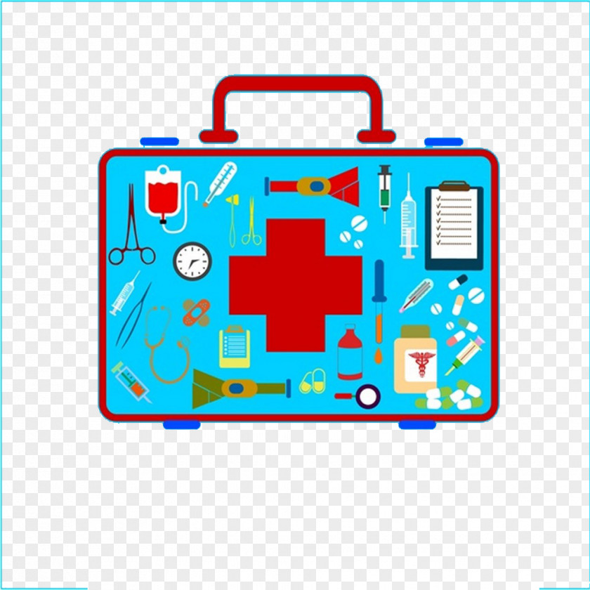 Cartoon Medical Suitcase Creative Medicine First Aid Kit Health Care PNG