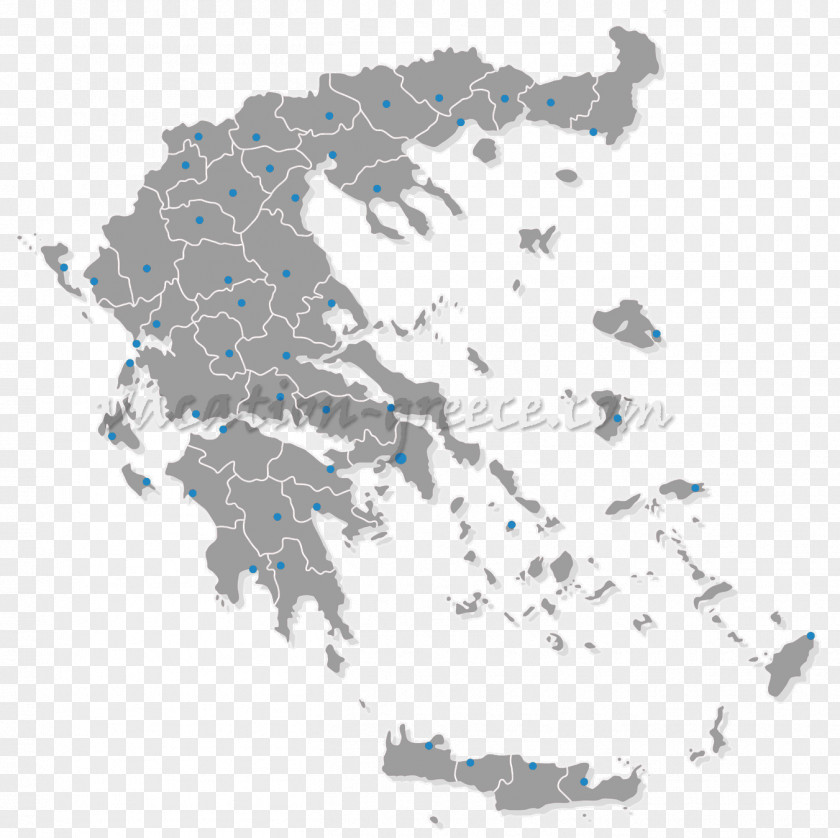 Greece Vector Map PNG