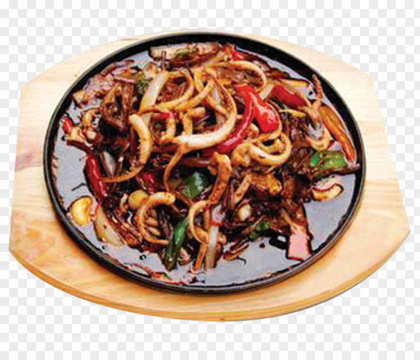 Iron Squid Teppanyaki As Food Chinese Cuisine Hunan Barbecue PNG