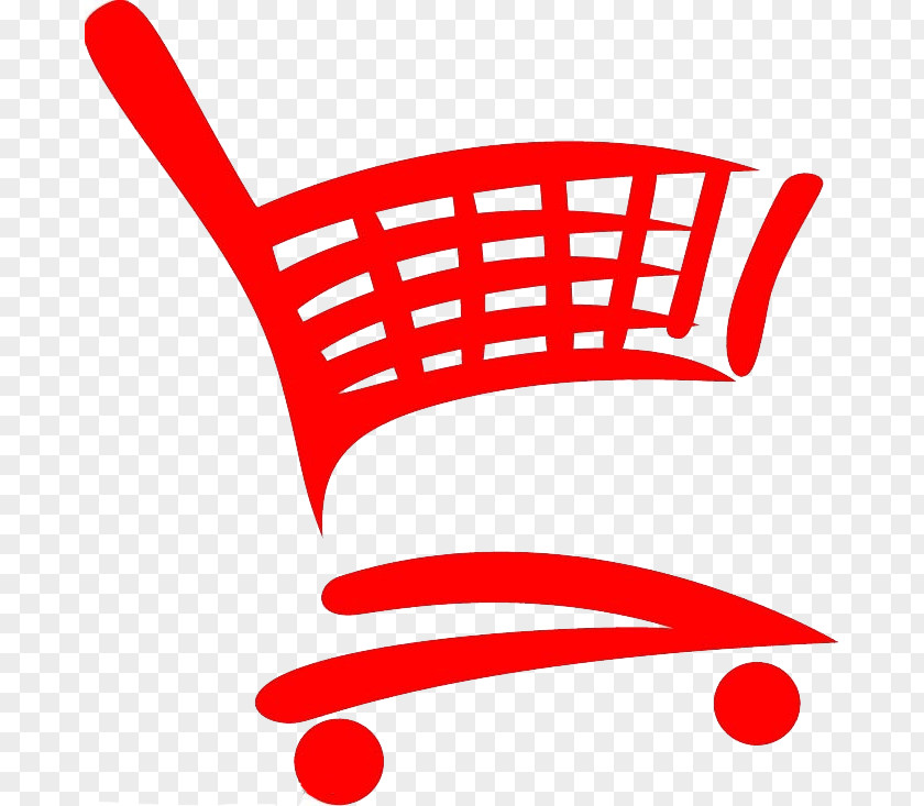 Red Shopping Cart Credit Card Finance PNG