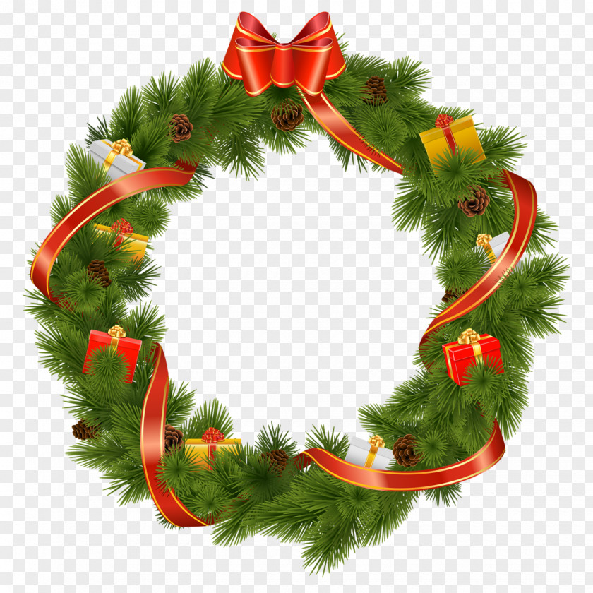 Wreath Christmas Decoration Mistletoe PNG