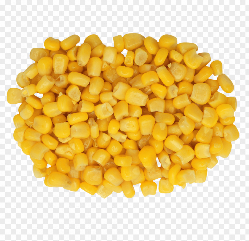 A Golden Corn Kernels On The Cob Popcorn Maize Kernel Sweet PNG