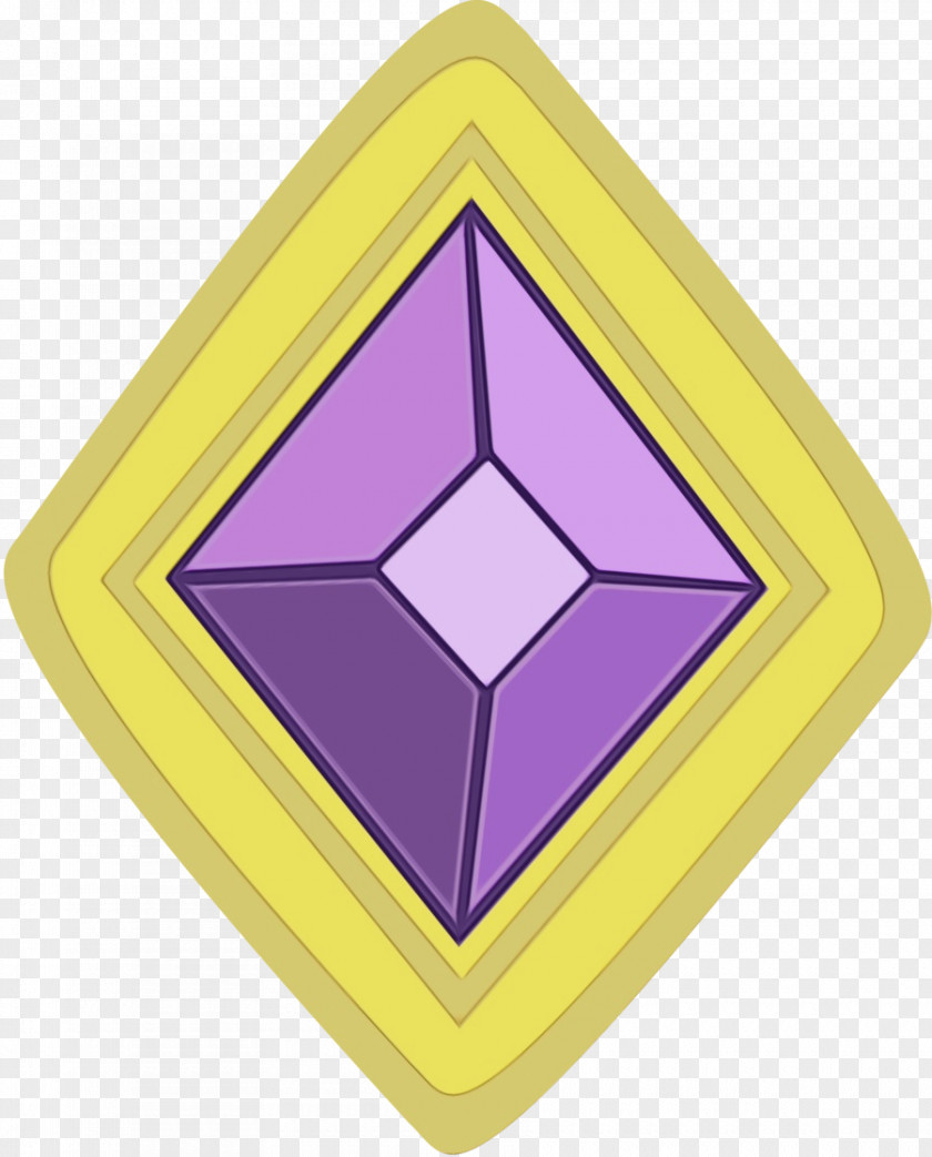 Logo Triangle Purple Yellow Violet Symbol PNG