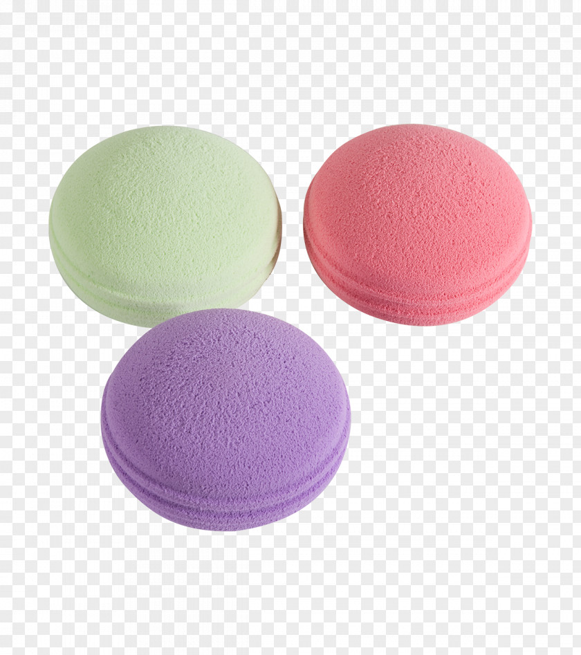Macaron Sponge Make-up Cosmetics Face Powder Cleanser PNG