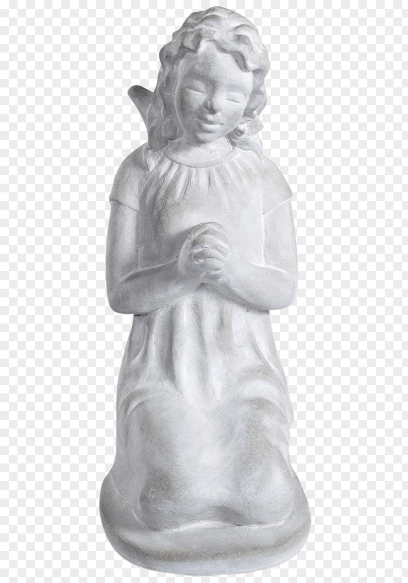Sculpture Angel Praying Love Stone Carving PNG