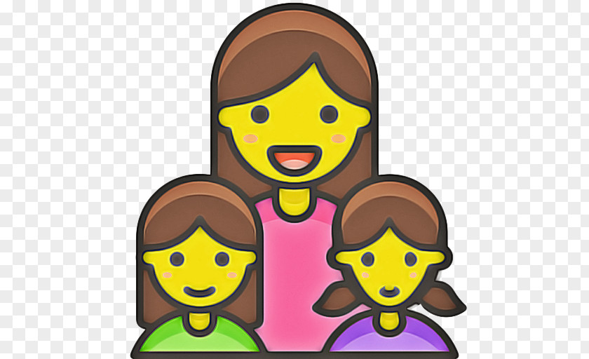 Style Happy Family Cartoon PNG