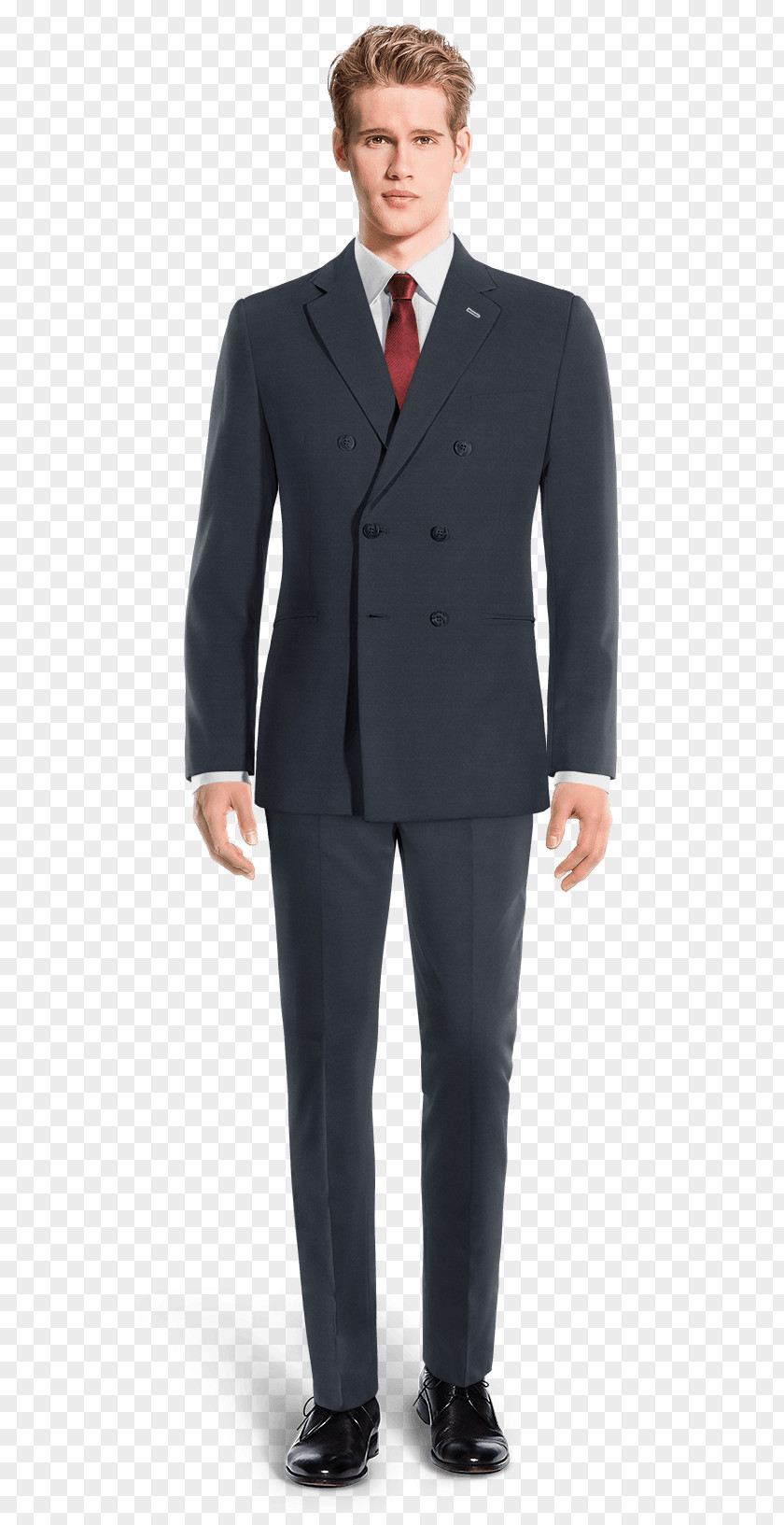 Suit Waistcoat Tuxedo Navy Blue Single-breasted PNG