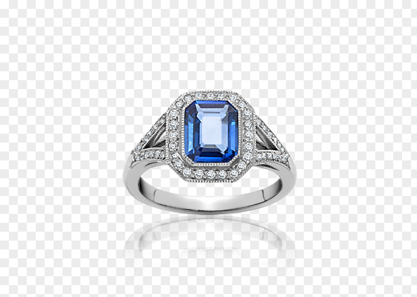 Ace Of Diamond Sapphire Product Design Silver PNG