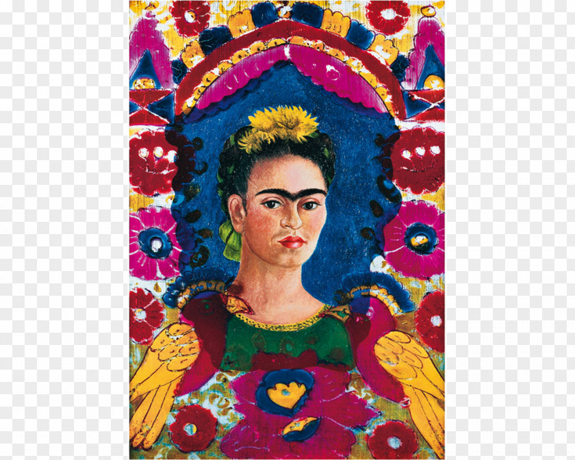 FRIDA The Frame Self-Portrait With Monkey Frida Kahlo Painting Printmaking PNG