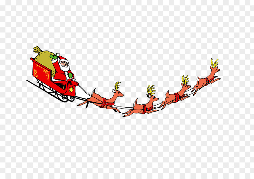 Santa Deer Clauss Reindeer Christmas Carol Child PNG