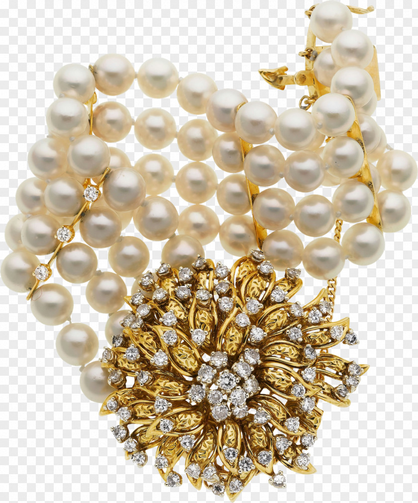 Gold Bracelet Pearl Necklace Jewellery Clip Art PNG