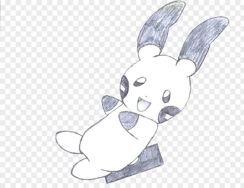 Rabbit Domestic Hare Easter Bunny Sketch PNG