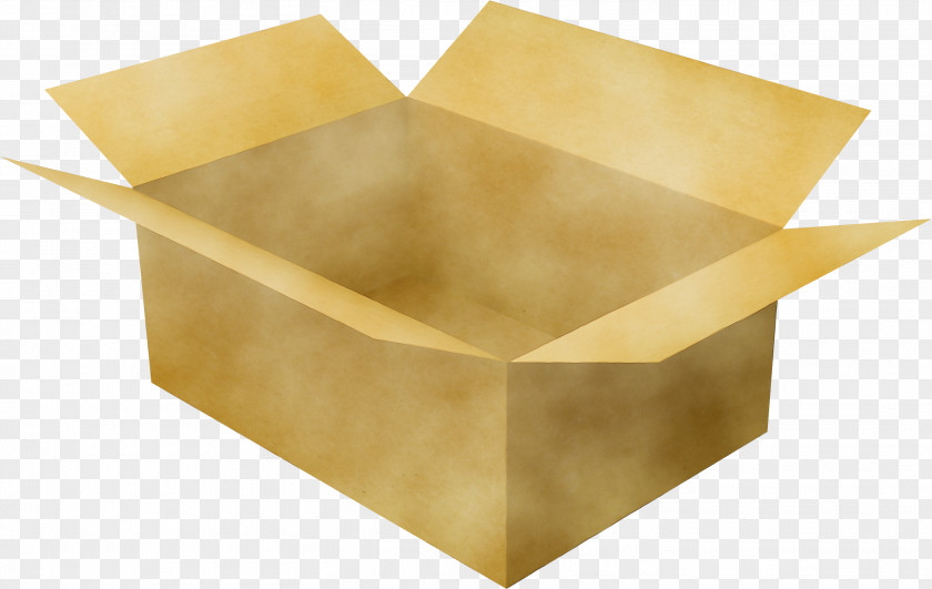 Shipping Box Paper Product Watercolor PNG