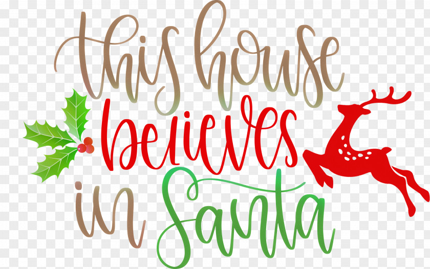 This House Believes In Santa PNG