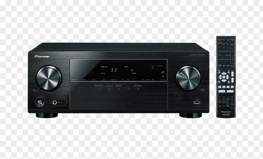 AV Receiver Pioneer VSX-830-K Home Theater Systems DTS-HD Master Audio PNG