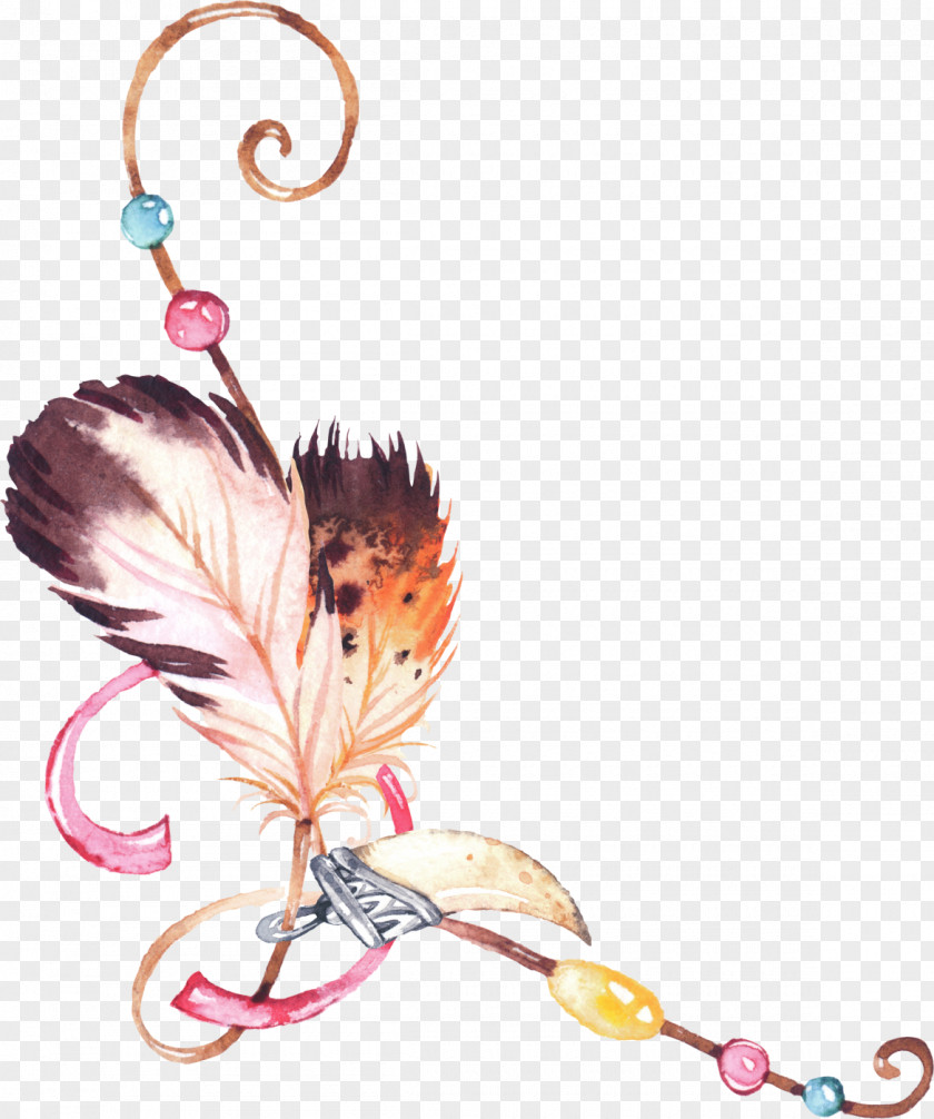 Feather Dreamcatcher Clip Art PNG
