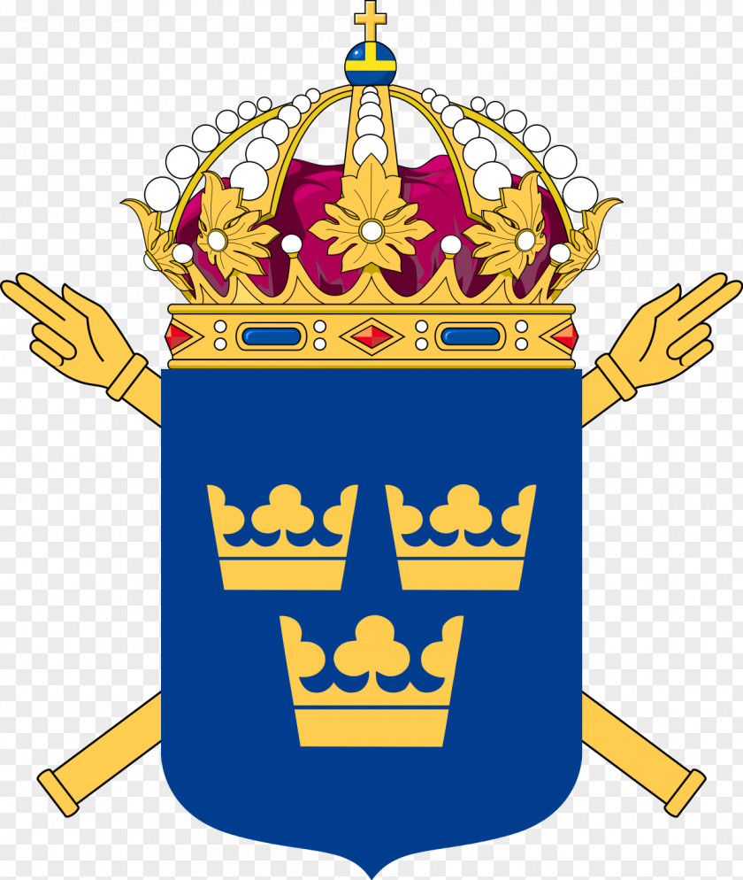 Flag Of Sweden Three Crowns Coat Arms PNG