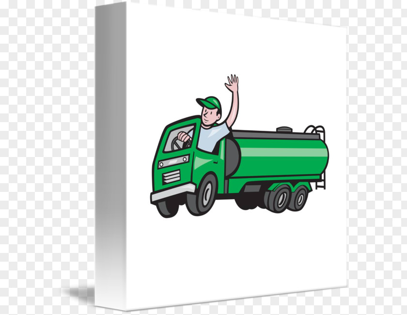 Truck Driver Car Canvas Print Printing PNG