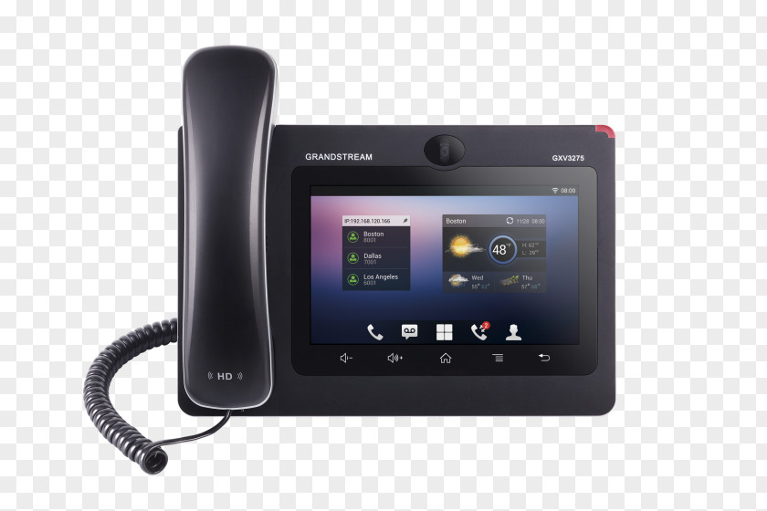 Android Grandstream GXV3275 Networks VoIP Phone Voice Over IP Telephone PNG