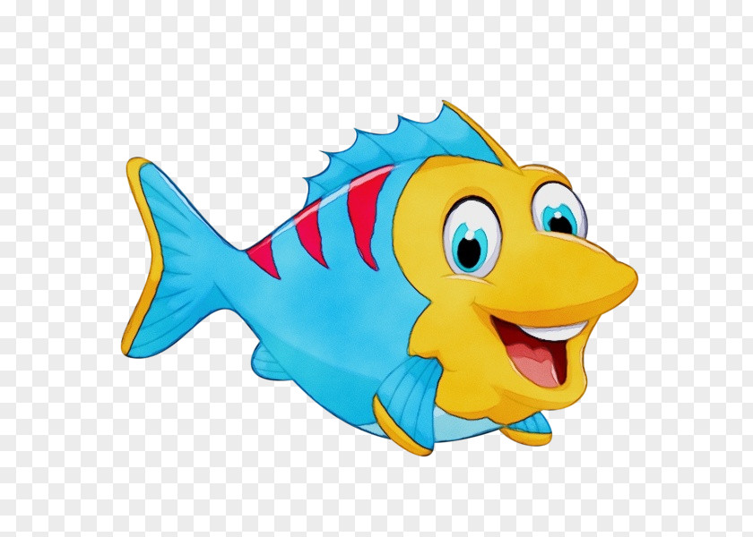 Bonyfish Fishing Watercolor Drawing PNG