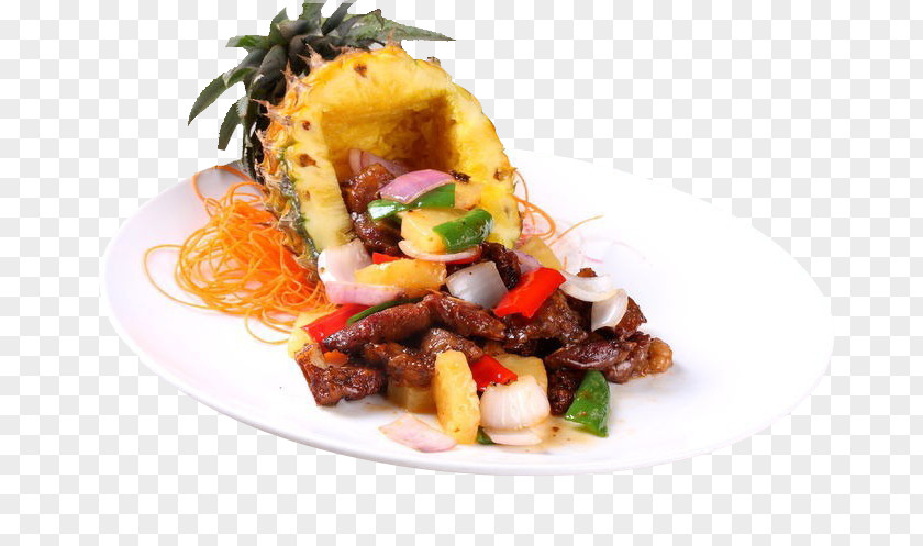 Pepper Ribs Pineapple Chinese Cuisine Vegetarian Black Short PNG