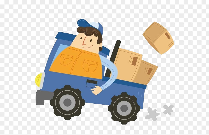 Cartoon Courier Clip Art PNG