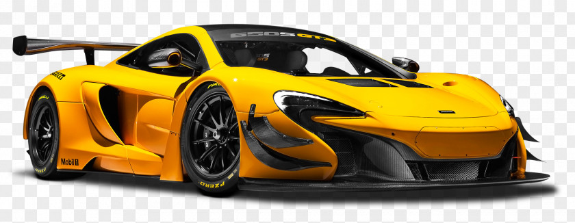 McLaren 650S GT3 Yellow Race Car 2016 570S Automotive Bathurst 12 Hour PNG