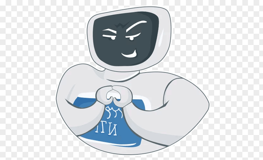 Telegram Sticker Cartoon Character Finger Font PNG