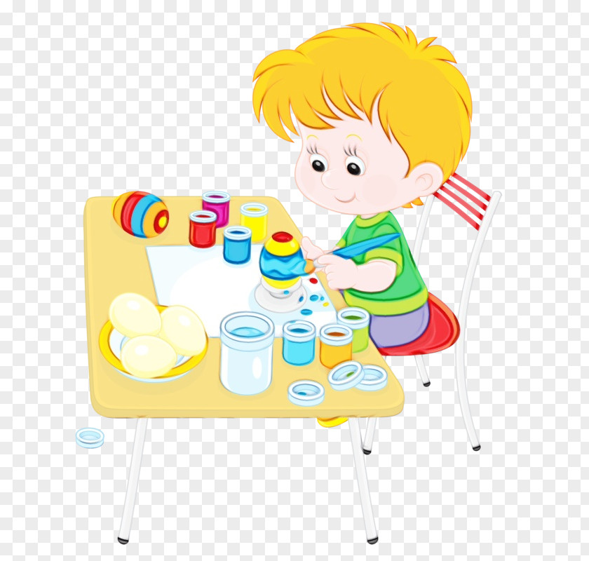 Child Toy Watercolor Background PNG