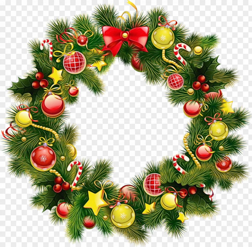 Christmas Day Wreath Holiday New Year PNG
