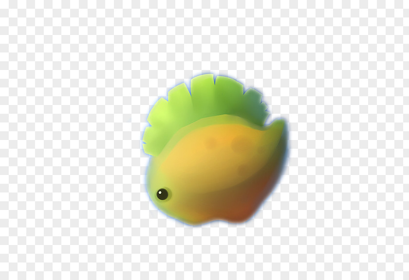 Lovely Tropical Fish Shape Lemon Desktop Wallpaper Close-up PNG