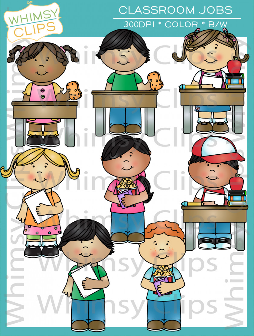 Door Holder Cliparts Classroom Job Education School Clip Art PNG