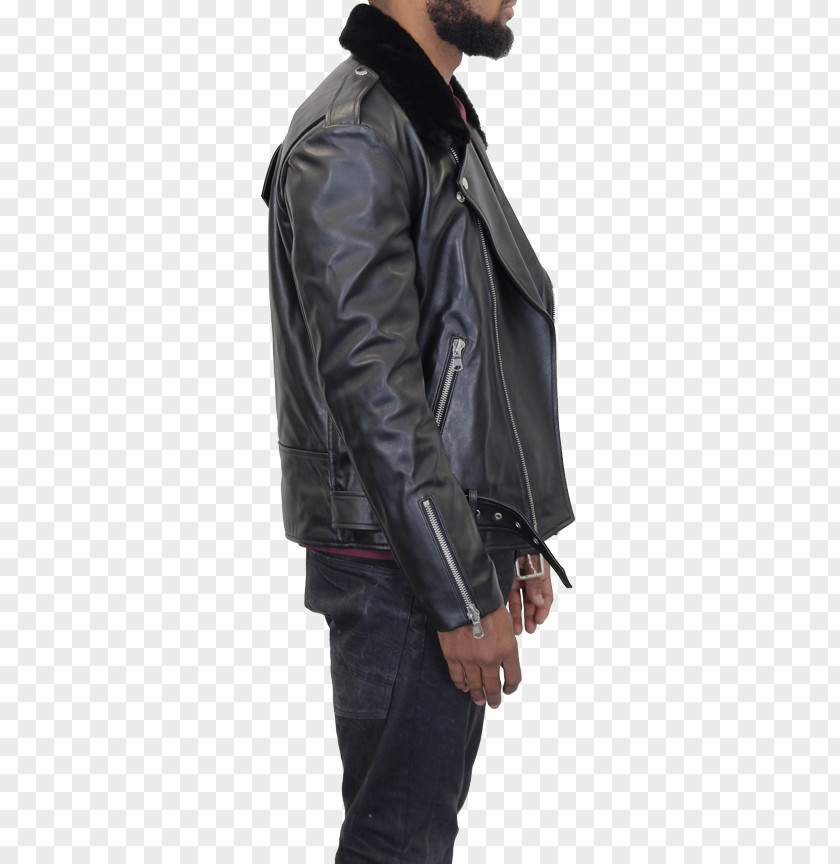 Leather Hoodie Jacket Clothing Shearling PNG