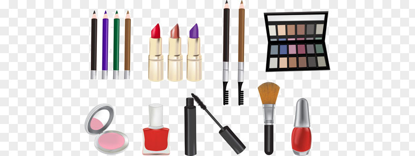 Women Cosmetics Cartoon Vector Image Makeup Brush Eye Shadow Illustration PNG