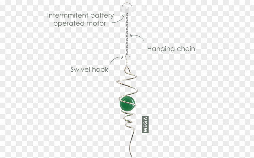 Hanging Chain Turquoise Line Font PNG