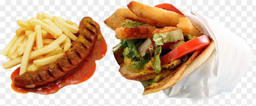 Junk Food French Fries Slider Buffalo Burger Gyro Currywurst PNG