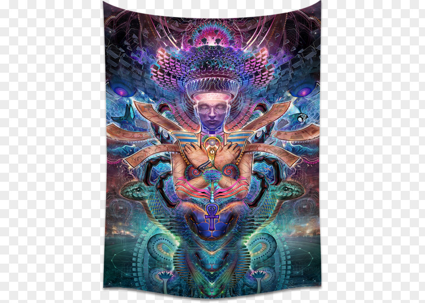 Tapestry Visionary Art Psychedelic Artist PNG