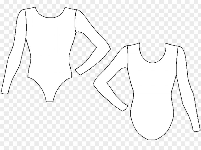 Vector Material Valentine's Day Bodysuits & Unitards Drawing Sleeve Sportswear Collar PNG