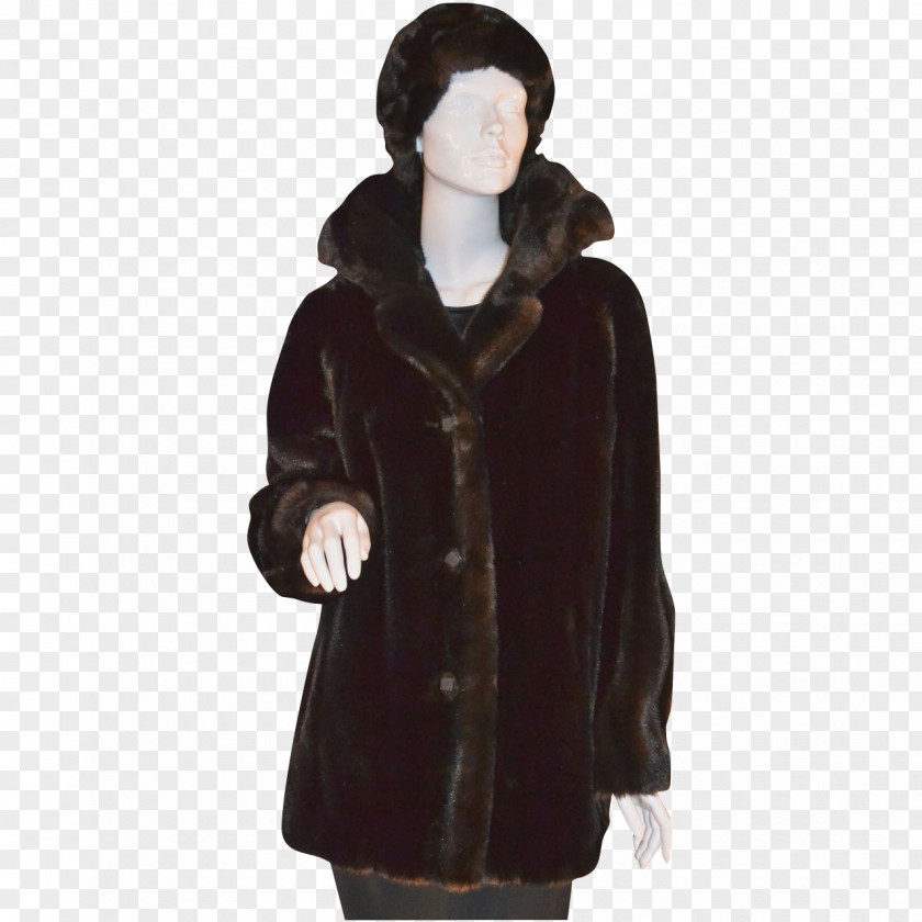 Fake Fur American Mink Coat Clothing PNG