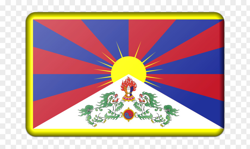 Flag Of Tibet China National PNG