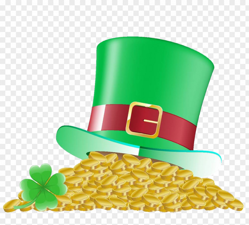 Gold Hat Under Royalty-free Photography Saint Patrick's Day Illustration PNG