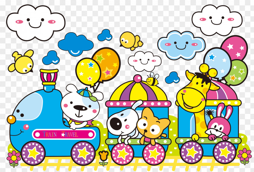 Toy Train Rail Transport Cartoon PNG